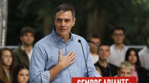 Pedro S�nchez, en septiembre del 2023 en Sig�eiro.