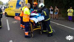 Uno de los heridos en el accidente de Cangas de On�s