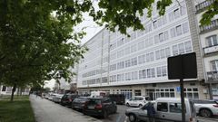 Centro urbano de Viveiro con las t�picas galer�as