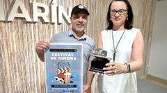 Daniel Antelo y la concejala Itziar lvarez presentaron el festival marinense