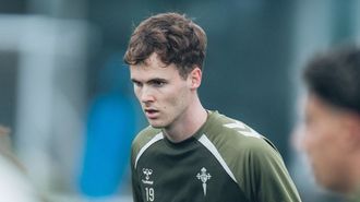 El jugador del Celta Williot Swedberg, en un entrenamiento.