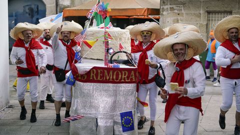 Os R�moras, en el s�bado de entroido en Xinzo.