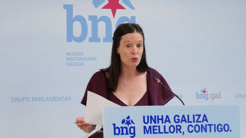 La viceportavoz del BNG Olalla Rodil.