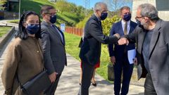 Francisco Conde, en una visita este lunes a la UDC