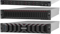 Sistemas ThinkAgile FX630 (arriba) y FX650 (centro), este ltimo con marco de proteccin (foto inferior).