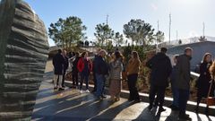 Estreno de la primera fase de la zona ajardinada en la Praza do Mar de Sanxenxo