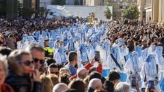 Vista xeral da procesi�n do Santo Enterro en Zaragoza.