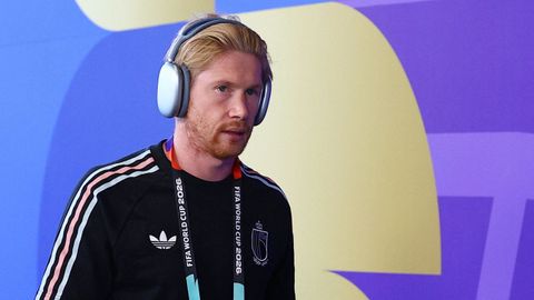 Kevin de Bruyne, de 35 a�os, pas� en el banquillo los 90 minutos del partido de octavos de final ante Estados Unidos.