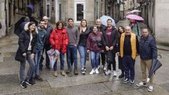 Parte de los hosteleros que van a montar la Feria de Abril en los vinos de Ourense