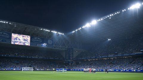 El Carlos Tartiere, antes del comienzo del Real Oviedo-Real Madrid