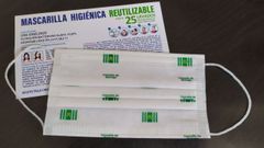 Las mascarillas que se repartir�n la semana pr�xima est�n serigrafiadas con el logo y el nombre del Ayuntamiento de Quiroga