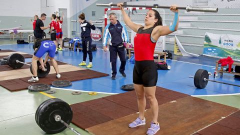 CAMPEONATO DE ESPA�A DE HALTEROFILIA EN EL PABELL�N A CA�OTA, MAR�N