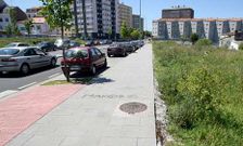 Parcela en la que se construir� el centro c�vico de Canido en la calle P�rez Parall�.