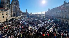 Manifestacin multitudinaria celebrada en Santiago el pasado mes de diciembre.