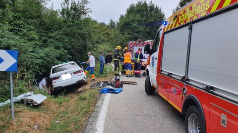 Accidente ocurrido esta maana en Avin