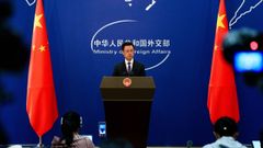 El portavoz del Ministerio de Exteriores, Guo Jiakun, en una imagen de�archivo.