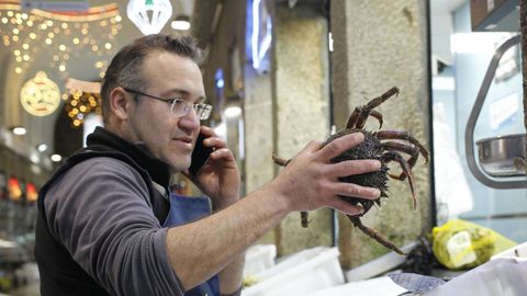 Venta de pescado y marisco en Santiago de Compostela