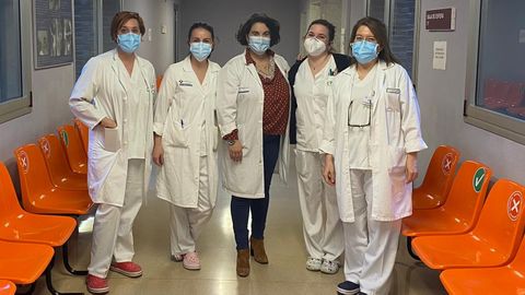 Un equipo de enfermeras del rea Sanitaria II