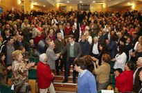 El Pazo da Cultura estuvo abarrotado, con muchos asistentes de varios concellos de la comarca. 