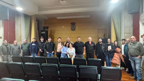 Asistentes a la reuni�n convocada por la Asociaci�n de Hosteleros de la Comarca de Monterrei, Aehcom.