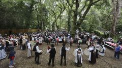 Imagen de la�fiesta del Banquete de Conxo, en foto de archivo