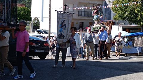 Imagen de la procesin de este martes en San Roquio.