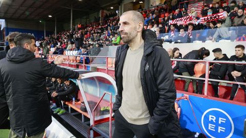 Roberto Trashorras, durante un encuentro con el Lugo