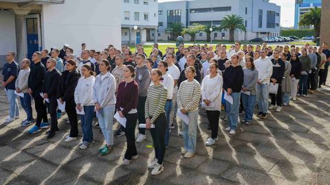 Bienvenida a 223 futuros marineros antonio de esca�o y esengra