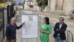 Cabarcos, Elena Candia y Quique Rozas presentaron su propuesta sobre O Carme