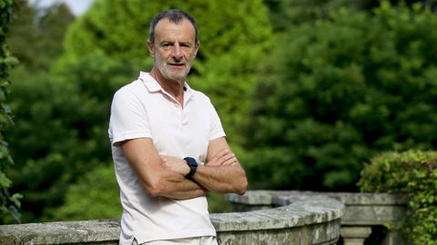 Manuel Nez Singala, autor galego mis lido nas bibliotecas escolares o pasado curso. 