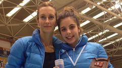 Meri Su�rez junto a su hija.