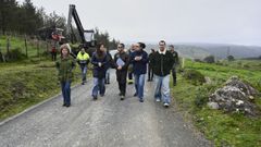 La conselleira Mar�a Jos� G�mez visit� ayer terrenos forestales en el concello de Cedeira.