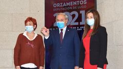 Jos� Tom�, presentando el pasado noviembre los presupuestos de la Diputaci�n de Lugo para el 2021