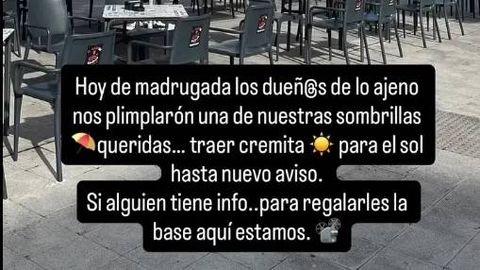 El mensaje de El Viajeroh despu�s de el robo de sus sombrillas