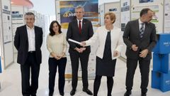 En la inauguracin del congreso participaron, de izquierda a derecha, Rafael Lpez, vicepresidente de Aseica; Ins Rey, alcaldesa de A Corua; Alfonso Rueda, presidente de la Xunta; Marisol Soengas, presidenta de Aseica, y Julio Garca Comesaa, conselleiro de Sanidade