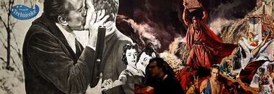 Un visitante pasa ante la espectacular obra de Richard Hamilton �Este es el ma�ana. Instalaci�n del Grupo 2�, en el Museo Reina Sof�a. 