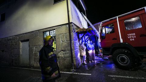 Incendio a las afueras de Lisboa