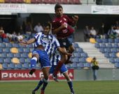Jorge Rodr�guez anot� el gol del Pontevedra en la ida, cuando los granates perdieron por 1 a 2. 