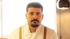 El chef naron�s Adri�n P�rez, del restaurante Sinxelo de Ferrol.