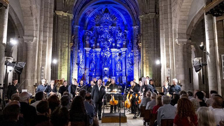 En imagen de archivo, concierto del ciclo Bal y Gay celebrado en la Catedral de Mondo�edo