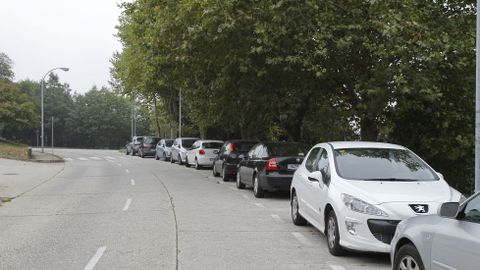 Zona de aparcamiento libre en el Campus