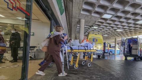 Urgencias del CHUS, en Santiago, el pasado martes