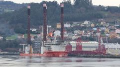 El buque Brave Tern atrac� esta ma�ana en Navantia Fene