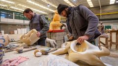 David Luezas y Carlos Camacho, esta semana en el CIFP de Canter�a de Poio