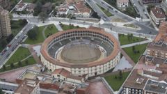 Recreaci�n de la c�pula climatizada en la plaza de toros de Gij�n