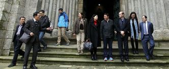 La delegaci�n china, en su visita para sondear oportunidades de negocio en la provincia de Pontevedra, del pasado diciembre. 