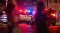 Un coche patrulla de la policía metropolitana, en una calle de Washington.