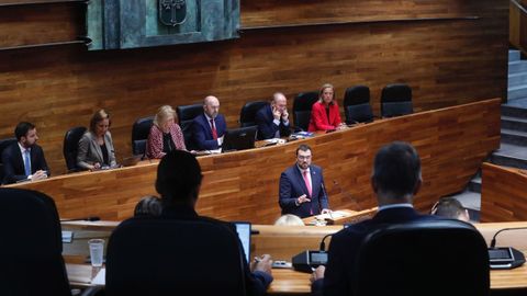 El Presidente del Principado, Adri�n Barb�n, en el debate de orientacion politica