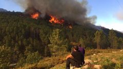 Tres incendios afectan al parque natural de A Baixa-Limia