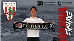 O C�ltiga anunciou este m�rcores a s�a segunda fichaxe para a vindeira temporada, o defensa xapon�s Ginto Nunokawa.